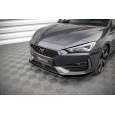 Maxton Design spoiler pod přední nárazník ver.2 pro Cupra Leon Mk1, Mk1 Facelift, černý lesklý plast ABS