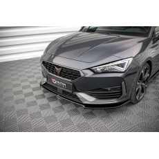 Maxton Design spoiler pod přední nárazník ver.2 pro Cupra Leon Mk1, Mk1 Facelift, černý lesklý plast ABS