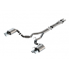 Borla Cat-Back výfukový systém "S-Type" pro Ford Mustang GT 5,0L V8, automat/manual, RWD 2-dvéř. r.v. 2024-, s Active Exhaust, typ koncovek: chromové