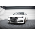 Maxton Design spoiler pod přední nárazník pro Audi S3 8V, černý lesklý plast ABS, Sportback/Hatchback