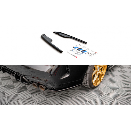 Maxton Design boční difuzory pod zadní nárazník pro BMW řada 2 Gran Coupe F44 (2019-)/M235i, černý lesklý plast ABS
