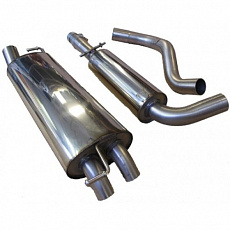 Milltek Sport výfukový systém cat-back s rezonátorem pro Volkswagen Golf Mk4 1.9 TDI PD a non-PD 2000-2004, dvojitá 50.8mm skrytá koncovka
