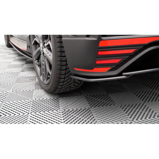 Maxton Design "Street Pro" boční difuzory pod zadní nárazník pro Hyundai i20 N Mk3, plast ABS bez povrchové úpravy
