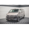 Maxton Design spoiler pod přední nárazník ver.2 pro Volkswagen T6, černý lesklý plast ABS, Facelift