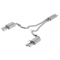 Borla Cat-Back výfukový systém "Touring" pro Ford Mustang GT 5,0l Coupe/Convertible RWD 2-dvéř. s "active valve exhaust" (s homologací ECE), r.v. 2018-2020, typ koncovek: chromové