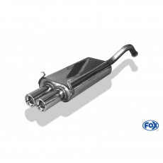 Fox Sportauspuff koncový tlumič výfuku s koncovkou 2x80 Typ 13 pro Renault Laguna I s motorem 1.6, 1.8, 1.9 DTi, 2.0, 2.2 D, 2.2 dT, 3.0, Limousine