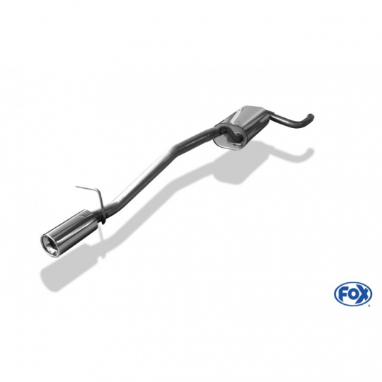 Fox Sportauspuff koncový tlumič výfuku s koncovkou 1x90 Typ 13 pro Ford Focus II 2004-01/2008 s motorem 1.4, 1.6, 1.8, 2.0, Turnier