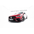 Maxton Design spoiler pod přední nárazník ver.5 pro Mercedes CLA C118 AMG 45 Aero, černý lesklý plast ABS