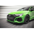 Maxton Design rohové spoilery pod přední nárazník pro Audi RS3 8Y, plast ABS bez povrchové úpravy