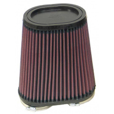 K&N univerzální oválný rovný filtr se vstupem 60 mm a výškou 171 mm, gumový vrchlík K&N univerzální oválný rovný filtr se vstupem 60 mm a výškou 171 mm, gumový vrchlík