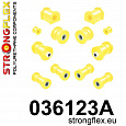 036123A: Strongflex Sada silentbloků zadního zavěšení varianta SPORT