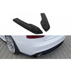 Maxton Design boční difuzory pod zadní nárazník pro Audi A5 8T, černý lesklý plast ABS, facelift, S-Line, Coupe