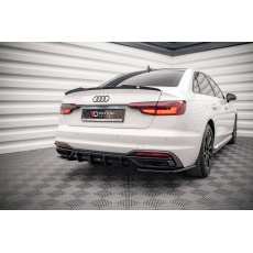 Maxton Design vložka zadního nárazníku pro Audi A4 B9 FL, černý lesklý plast ABS Maxton Design vložka zadního nárazníku pro Audi A4 B9 FL, černý lesklý plast ABS