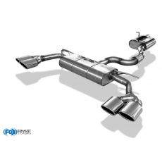 Fox Sportauspuff koncový tlumič výfuku včetně předního tlumiče s koncovkou 2x115x85 Typ 32 na obou stranách pro Škoda Karoq 2019- s motorem 2.0, 4x4