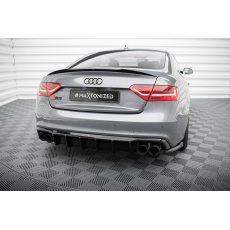 Maxton Design vložka zadního nárazníku pro Audi S5 8T FL, černý lesklý plast ABS, Coupe Maxton Design vložka zadního nárazníku pro Audi S5 8T FL, černý lesklý plast ABS, Coupe