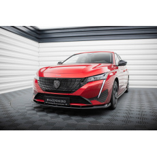 Maxton Design spoiler pod přední nárazník pro Peugeot 308 Mk3, černý lesklý plast ABS, Hatchback/SW