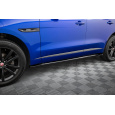Maxton Design difuzory pod boční prahy pro Jaguar F-Pace R-Sport Mk1, černý lesklý plast ABS