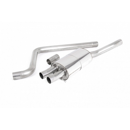 Milltek Sport homologovaný výfuk cat-back GPF/OPF Back systém pro Audi A1 40TFSI 5-dvéř. 2.0 (200PS) s OPF/GPF 2019-2024, GT-76 leštěné koncovky