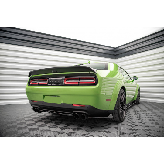 Maxton Design boční difuzory pod zadní nárazník pro Dodge Challenger MK3 SRT Hellcat Widebody, černý lesklý plast ABS