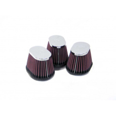 K&N sada univerzálních filtrů se vstupem 54 mm a výškou 70 mm, kovový vrchlík, 3 vzduchové filtry K&N sada univerzálních filtrů se vstupem 54 mm a výškou 70 mm, kovový vrchlík, 3 vzduchové filtry