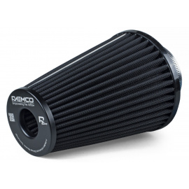 Raemco univerzální vzduchový filtr o délce 200 mm černý se vstupem 77 mm s možností redukce na 63 mm