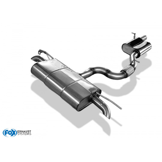 Fox Sportauspuff koncový tlumič výfuku včetně předního tlumiče pro Škoda Karoq 2019- s motorem 2.0, 4x4