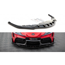 Maxton Design spoiler pod přední nárazník ver.4 pro Toyota Supra Mk5, černý lesklý plast ABS