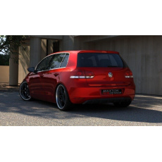 Maxton Design vložka zadního nárazníku pro Volkswagen Golf Mk6, černý lesklý plast ABS, bez výřezu pro koncovku Maxton Design vložka zadního nárazníku pro Volkswagen Golf Mk6, černý lesklý plast ABS, bez výřezu pro koncovku