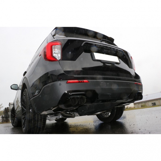 Fox Sportauspuff koncový tlumič výfuku s koncovkou 2x90 Typ 25 černá na obou stranách pro Ford Explorer 2019- s motorem 3.0