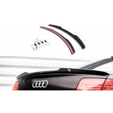 Maxton Design prodloužení spoileru pro Audi S8 D3, černý lesklý plast ABS