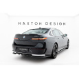 Maxton Design spoiler pod zadní nárazník s žebrováním pro BMW řada 7 G70, černý lesklý plast ABS