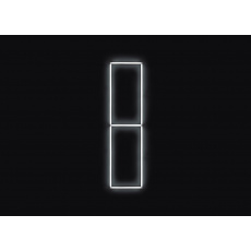 Kompletní LED čtyřhranné svítidlo bílé 6500 K, rozměr: 2 elementy 44 x 234 cm