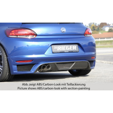 Rieger spoiler pod zadní nárazník pro Volkswagen Scirocco 3 13 2-dvéř. před faceliftem r.v. 08/08-04/14, plast ABS bez povrchové úpravy, pro dvojitou koncovku vlevo Rieger spoiler pod zadní nárazník pro Volkswagen Scirocco 3 13 2-dvéř. před faceliftem r.v. 08/08-04/14, plast ABS bez povrchové úpravy, pro dvojitou koncovku vlevo