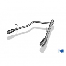 Fox Sportauspuff koncový díl s koncovkou 1x90 Typ 13 na obou stranách pro Daihatsu Materia s motorem 1.3, 1.5