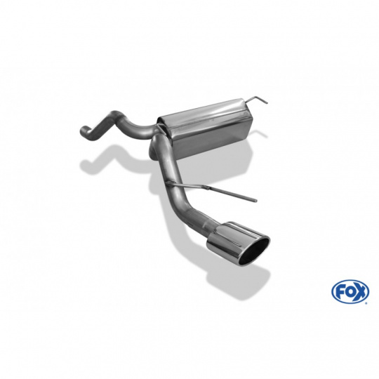 Fox Sportauspuff koncový díl výfuku s koncovkou 140x90 Typ 32 pro Opel Astra J 2009- s motorem 1.4 Turbo