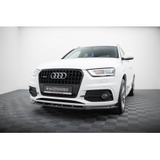 Maxton Design spoiler pod přední nárazník pro Audi Q3 8U, černý lesklý plast ABS, S-Line