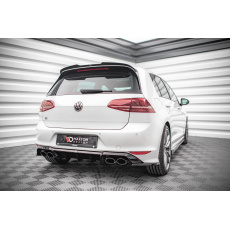 Maxton Design vložka zadního nárazníku pro Volkswagen Golf R Mk7, černý lesklý plast ABS Maxton Design vložka zadního nárazníku pro Volkswagen Golf R Mk7, černý lesklý plast ABS