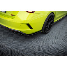 Maxton Design boční difuzory pod zadní nárazník ver.3 pro Škoda Octavia RS Mk4, černý lesklý plast ABS