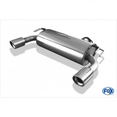 Fox Sportauspuff koncový tlumič výfuku s koncovkou 1x100 Typ 17 na obou stranách pro Mitsubishi Lancer Evolution X s motorem 2.0