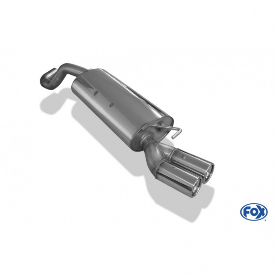 Fox Sportauspuff koncový tlumič výfuku s koncovkou 2x76 Typ 13 pro Volkswagen Beetle 1C, 9C, 1Y s motorem 1.6, 1.8, 1.8 T, 1.9 TDI