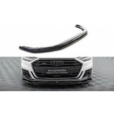Maxton Design spoiler pod přední nárazník pro Audi A8 D5, černý lesklý plast ABS