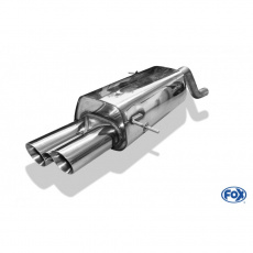 Fox Sportauspuff koncový tlumič výfuku s koncovkou 2x80 Typ 25 pro Ford Fiesta VII 2008- s motorem 1.6