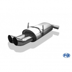 Fox Sportauspuff koncový tlumič výfuku s koncovkou 2x76 Typ 18 pro BMW řada 3 E36 s motorem 1.8, 1.9