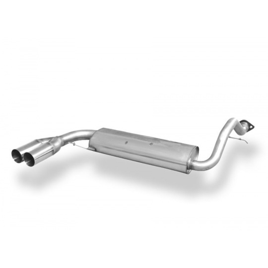 Fox Sportauspuff koncový tlumič výfuku s koncovkou 2x70 Typ 10 na levé straně pro Honda Civic IV s motorem EC8, EC9, ED6, ED7, ED9