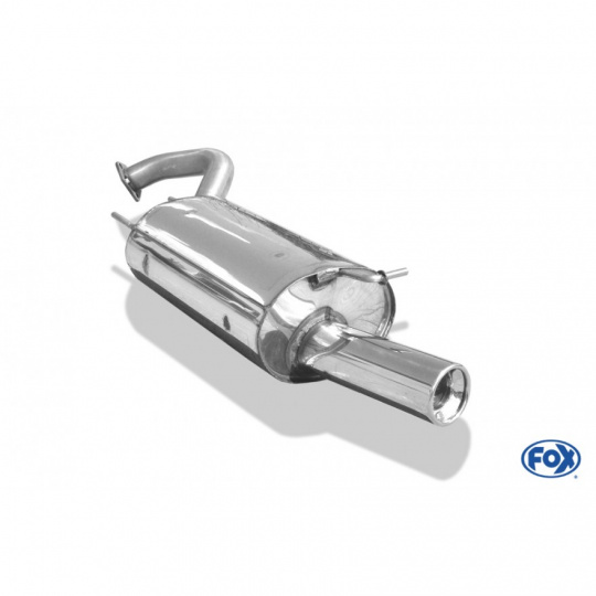 Fox Sportauspuff koncový tlumič výfuku s koncovkou 1x90 Typ 13 pro Mitsubishi Galant EA 1996- s motorem 2.4, 2.5 V6 24V, určneo pro Limousine