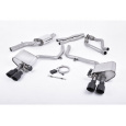 Milltek sport ValveSonic výfukový systém cat-back Electronic Valved System pro Audi S5 3.0 TFSI B8.5 Coupe/Cabriolet 2011-2016, typ koncovek: GT-100 černé