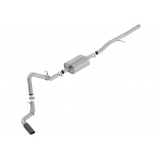 Borla Cat-Back výfukový systém "S-Type" pro Chevrolet Silverado 1500 5,3l V8/4,3l V6, s aut. převodovkou, 2WD/AWD, EC/SB (78,8"), CC/SHB (69,3"), r.v. 2019-2020, typ koncovek: černé