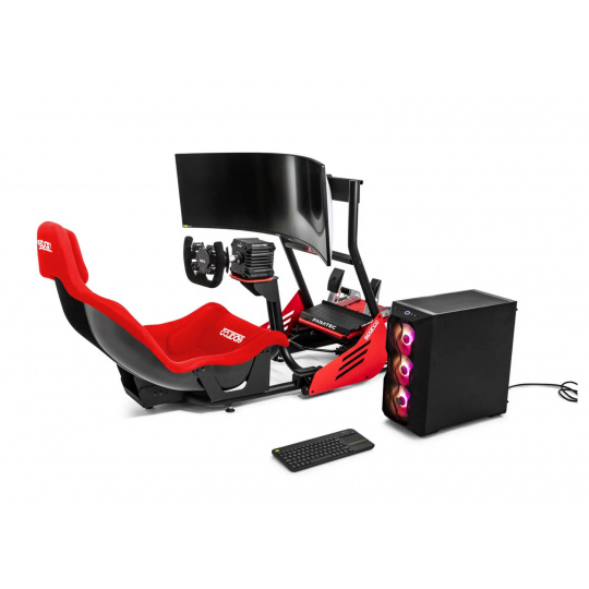 Sparco závodní simulátor Formula EVOLVE GP RIG II, barva: červená
