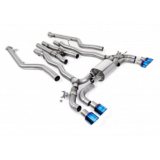 Milltek Sport výfukový systém cat-back vč. náhrady OPF/GPF pro BMW řada 5 M5/M5 Competition 4.4l Twin Turbo F90 Facelift (s OPF/GPF) 2021-2024, GT-100 titanově modré koncovky