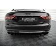 Maxton Design vložka zadního nárazníku pro Audi A5 8T, černý lesklý plast ABS, Coupe S-line/Cabrio S-line, s jednoduchou koncovkou na obou stranách